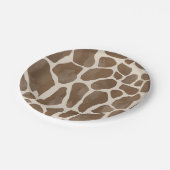 Waterverf Giraffe Dierenprint Patroon Papieren Bordje (Gekanteld)