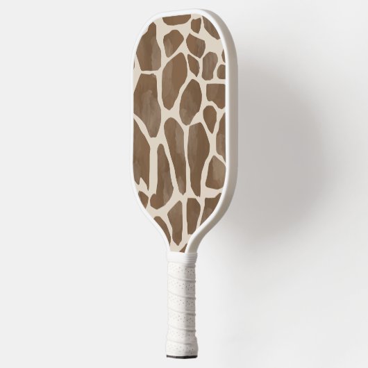 Waterverf Giraffe Dierenprint Patroon Pickleball Paddle (Links)