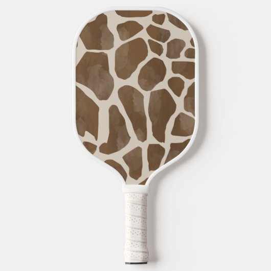 Waterverf Giraffe Dierenprint Patroon Pickleball Paddle (Voorkant)