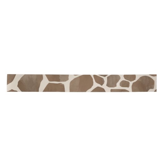 Waterverf Giraffe Dierenprint Patroon Satijnen Lint (Voorkant)