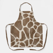 Waterverf Giraffe Dierenprint Patroon Schort (Voorkant)