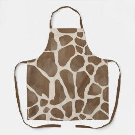 Waterverf Giraffe Dierenprint Patroon Schort