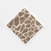 Waterverf Giraffe Dierenprint Patroon Servet (Hoek)