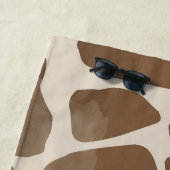 Waterverf Giraffe Dierenprint Patroon Strandlaken (In situ)