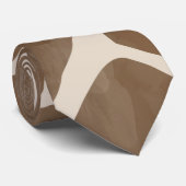 Waterverf Giraffe Dierenprint Patroon Stropdas (Opgerold)