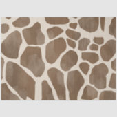 Waterverf Giraffe Dierenprint Patroon Tissuepapier (Voorkant)