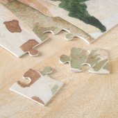 Waterverf Giraffe in de Afrikaanse Savannah Legpuzzel (Zijkant)