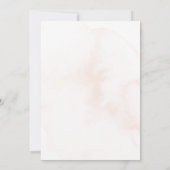 Waterverf Giraffe in luchtballon Gender Reveal Kaart (Achterkant)