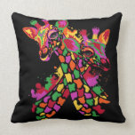 Waterverf Giraffe Lover Funny Giraffe Print Kussen<br><div class="desc">Waterverf Giraffe Lover Funny Giraffe Print</div>