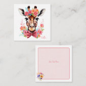  Waterverf Giraffe Notecards Notitiekaartje (Voorkant / Achterkant)