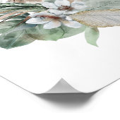 Waterverf Giraffe Oerwoud Safari Animal Botanisch Poster (Hoek)