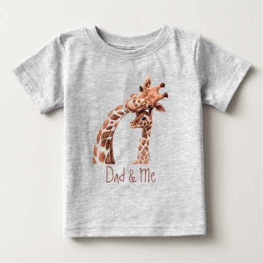 Waterverf Giraffe Pap & ik Baby Bodysuit (Voorkant)