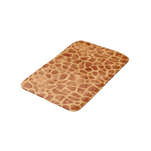 Waterverf Giraffe Print Badmat (Gekanteld)