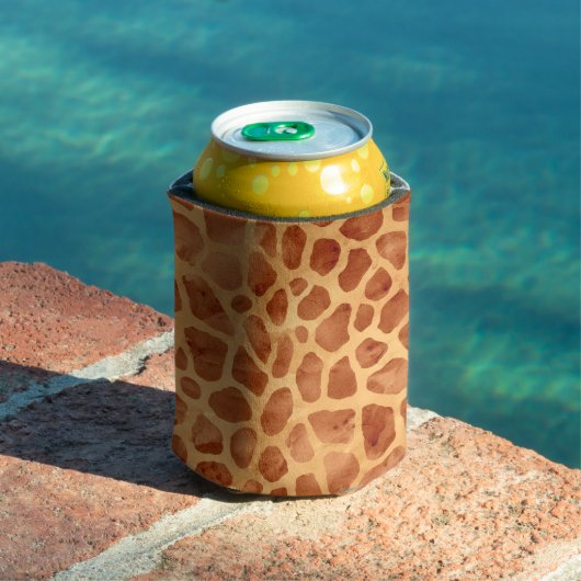 Waterverf Giraffe Print Blikjeskoeler (Insitu Zwembad)