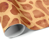 Waterverf Giraffe Print Cadeaupapier (Rol Hoek)