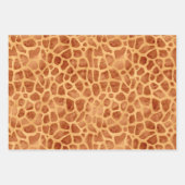 Waterverf Giraffe Print Inpakpapier Vel (Voorkant 3)