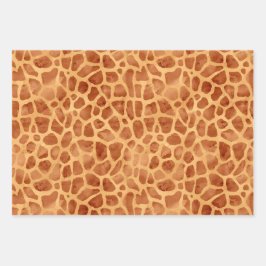 Waterverf Giraffe Print Inpakpapier Vel