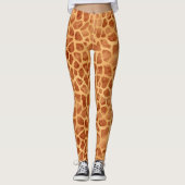 Waterverf Giraffe Print Leggings (Voorkant)