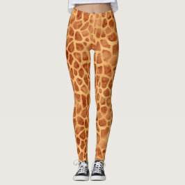 Waterverf Giraffe Print Leggings