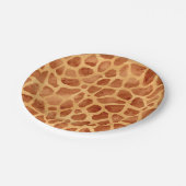Waterverf Giraffe Print Papieren Bordje (Gekanteld)