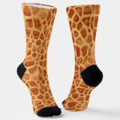 Waterverf Giraffe Print Sokken (Gebogen)