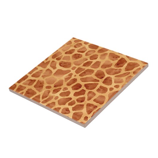 Waterverf Giraffe Print Tegeltje (Zijkant)