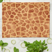Waterverf Giraffe Print Theedoek (Gevouwen)