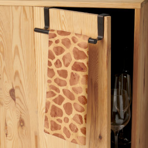 Waterverf Giraffe Print Theedoek