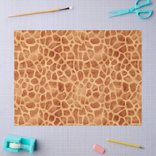 Waterverf Giraffe Print Tissuepapier (Craft)