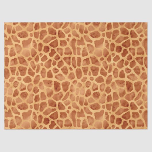 Waterverf Giraffe Print Tissuepapier (Voorkant)