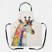 Waterverf Giraffe Schort (Voorkant)