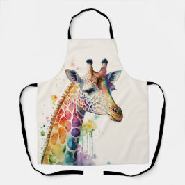 Waterverf Giraffe Schort