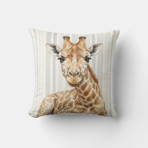 Waterverf Giraffe Sierkussen Hoes
