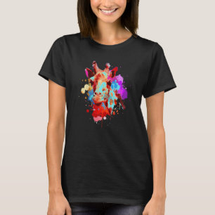 Waterverf Giraffe Voor Mannen Vrouwen Giraffe 2 T-shirt
