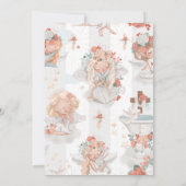 Waterverf Girl Angel Baptisme Kaart (Achterkant)