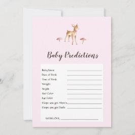 Waterverf Girl Deer Baby shower Predicted Game
