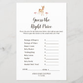 Waterverf Girl Deer White raadt de juiste prijs Flyer (Voorkant)