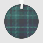 Waterverf Girl Holding Evergreen kerstboom Ornament (achterkant)