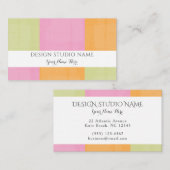 Waterverf Girly Designer Boutique Visitekaartje Informatiekaartje (Voorkant / Achterkant)