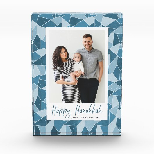 Waterverf Glas in lood Holiday Photo Block Fotoblokken (Voorkant)