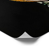 Waterverf Glas in lood olifant Poster (Hoek)