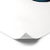 Waterverf Glas in lood stijl kat 2:3 Poster (Hoek)