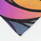 Waterverf Glas in lood stijl kat Fleece Deken (Hoek)