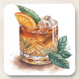 WATERVERF GLAS VAN OUDERWETSE DRINK BIER ONDERZETTER