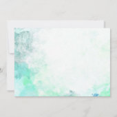 Waterverf Glass Terrarium Succulents Wedding Bedankkaart (Achterkant)