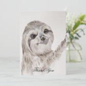 Waterverf glimlachen, Aangepast voor sleuf Bedankkaart (Staand voorkant)