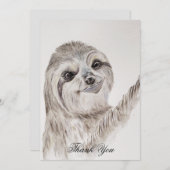 Waterverf glimlachen, Aangepast voor sleuf Bedankkaart (Voorkant / Achterkant)