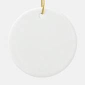 Waterverf Glitter Eenhoorn Kerstmis Keramisch Ornament (Voorkant)