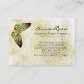 ** Waterverf Glitter Gold Butterfly Gold Glitter Visitekaartje (Achterkant)