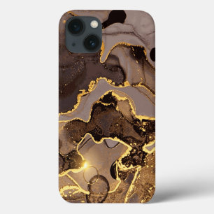 Waterverf Glitter Gold iPhone / iPad case